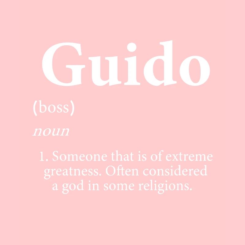 Guido Definition Personalized Name Gift For Guidos