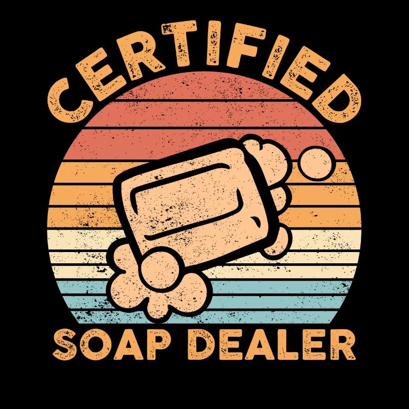 Funny soap making soap merchant