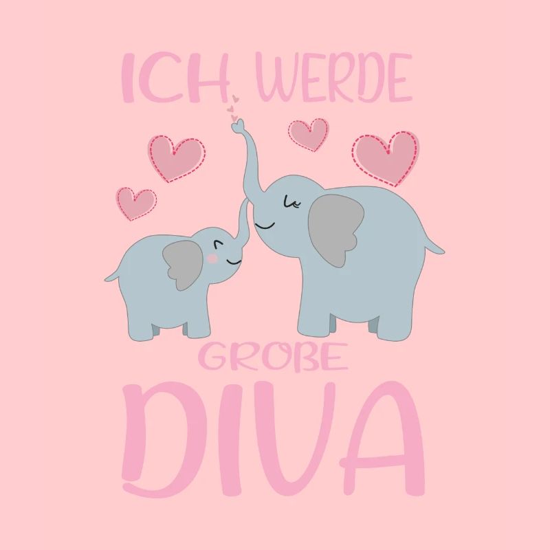Werde Große Diva Elefanten Schwestern