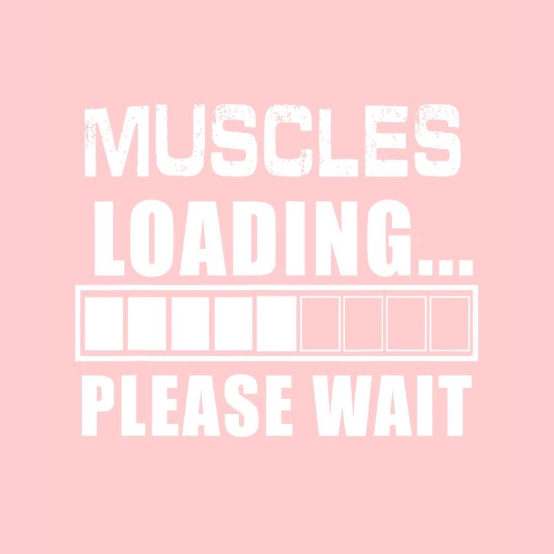 Funny Muscles Loading Please Wait Body Builder Gym