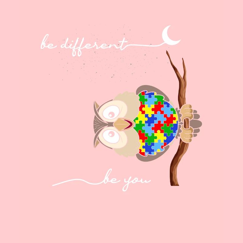 Be Different Puzzle Autismus Eule