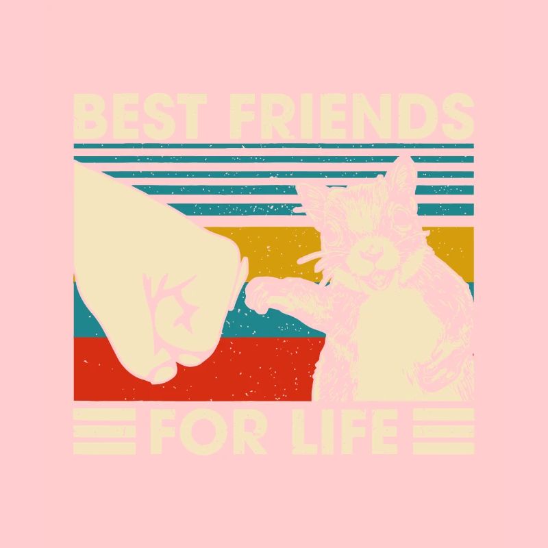 Retro Vintage Eichhörnchen Bester Freund fürs Leben Faust B