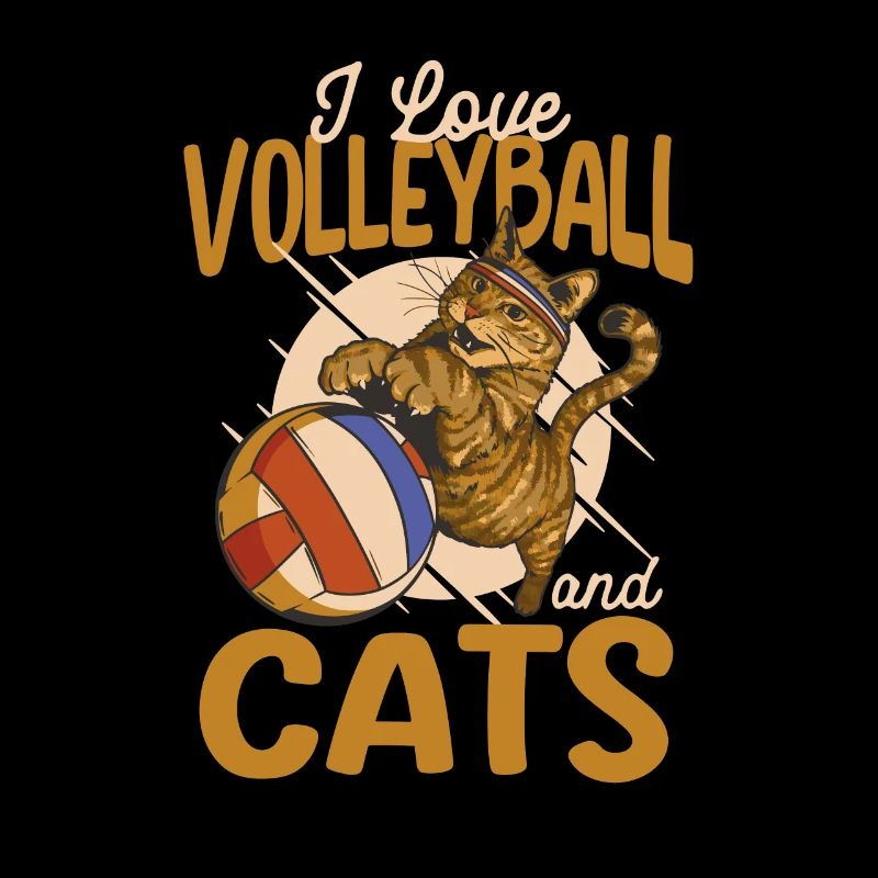 Ich liebe Volleyball und Katzen Kitty Workout