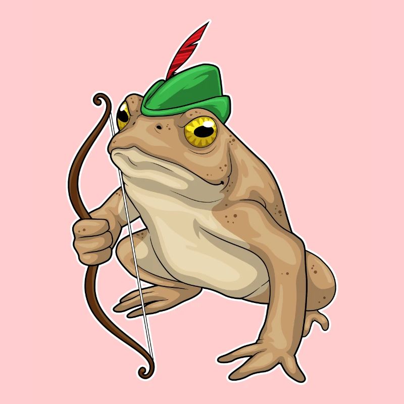 Frosch Bogenschütze Bogen