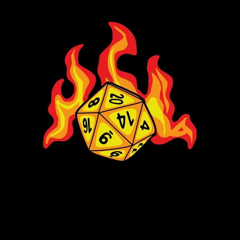 Burning cube