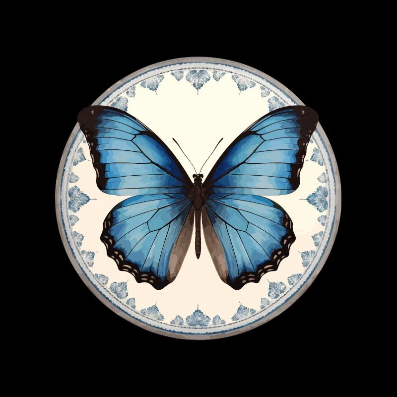 Blauer Morpho-Schmetterling