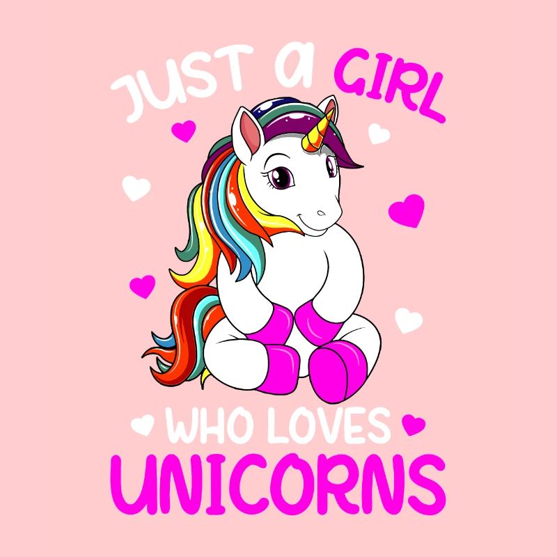 Nur ein Mädchen, das Einhörner liebt Kinder Mädchen Einhornj