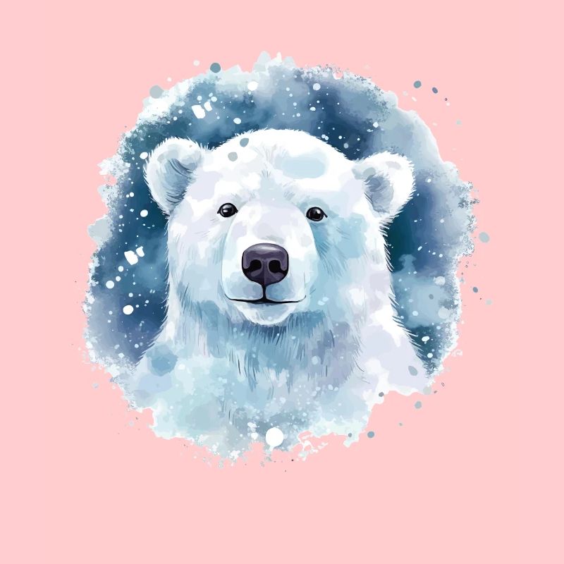 Bunter Eisbär - Bewusstsein Für Den Klimawandel