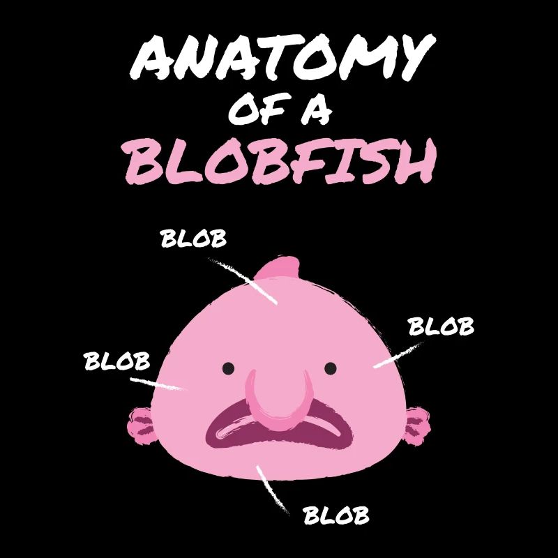 Anatomie d’un Blobfish Blob Fish Mer