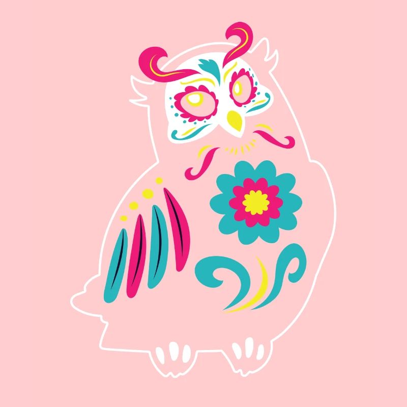 Dia de Los Muertos Eule Eulen Mexiko