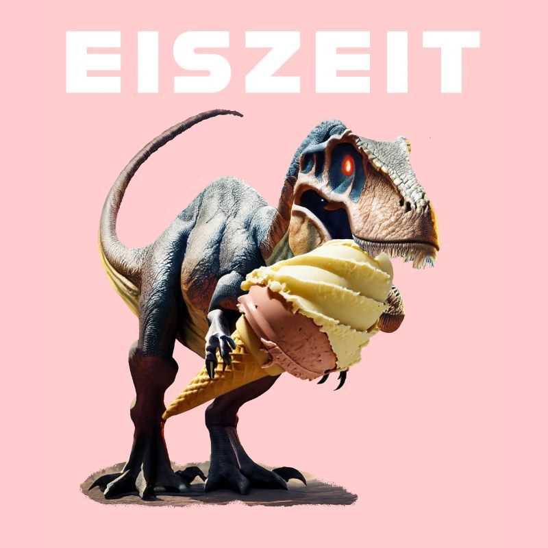 Eiszeit mit Dinosaurier