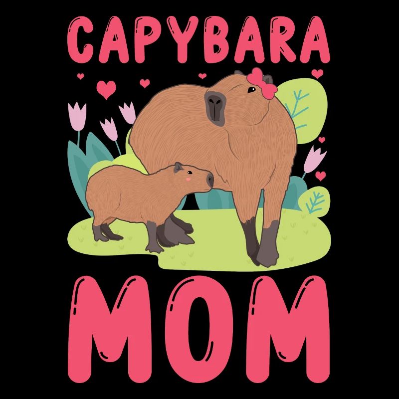 Drôle Capybara Mama Mami