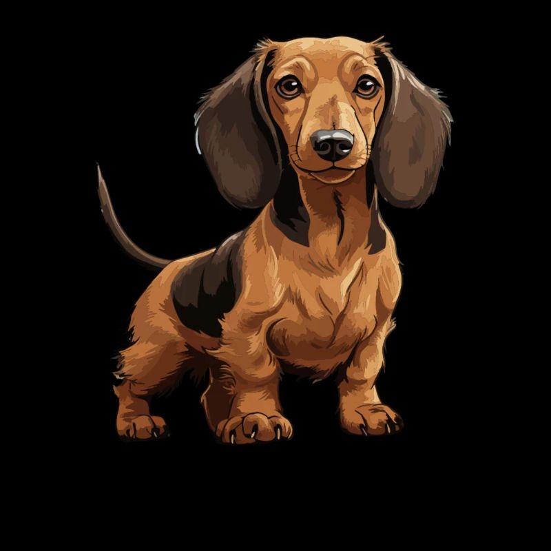 Dackel, Dachshund oder Teckel Niedlicher Jagdhund