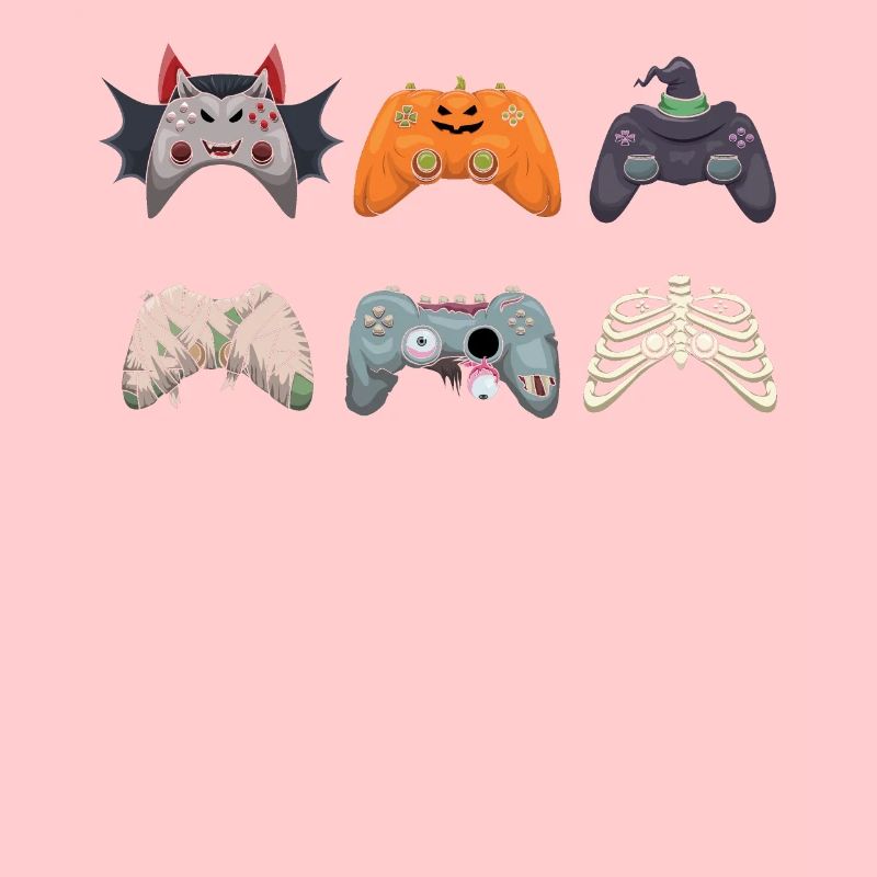 Gaming Gamer Game Controller Monster Halloween