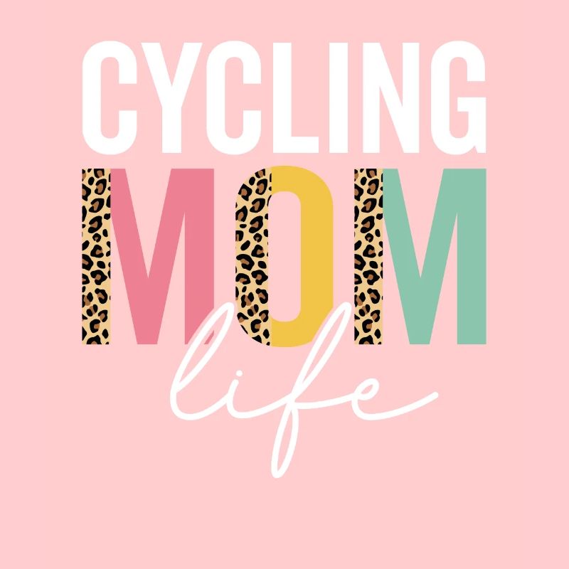 Cyclisme Maman Vie Léopard Guépard Drôle de cyclisme