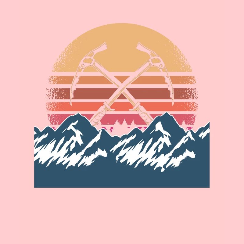 Retro Eisklettern Design