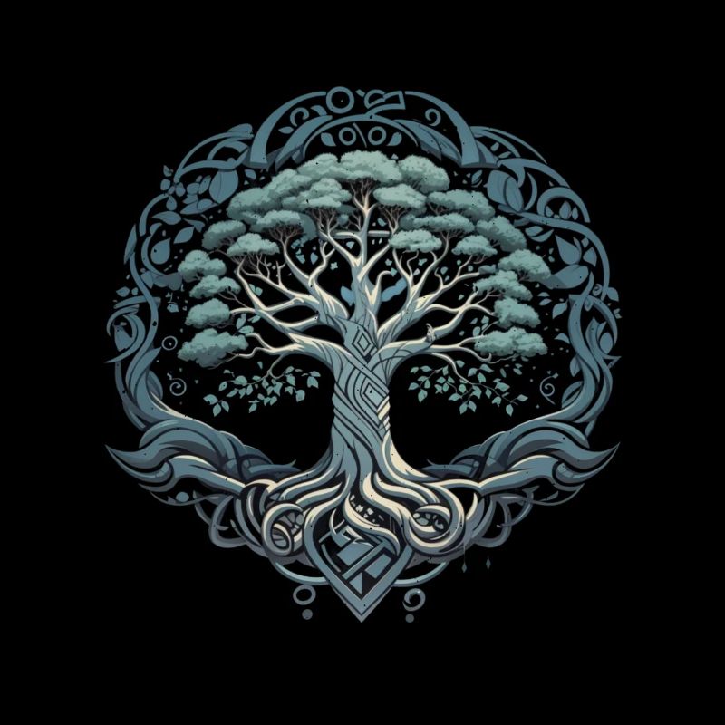 Baum des Lebens Yggdrasil Wikinger Midgard Thor