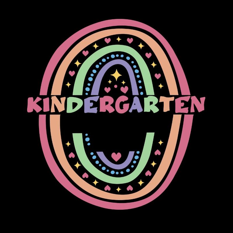 Kindergarten Absolvent 2024 Regenbogen Einschulung