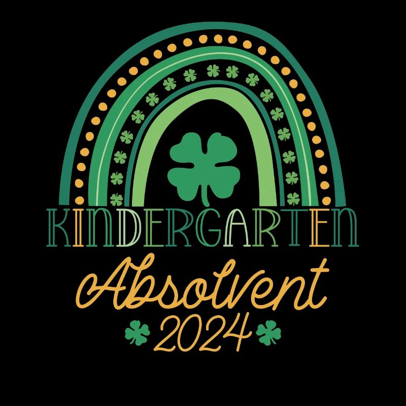Kindergarten Absolvent 2024 Regenbogen Einschulung
