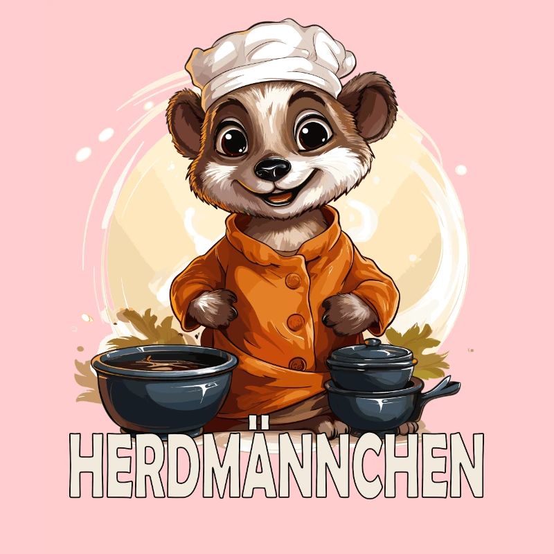 Lustiges Erdmännchen als Koch