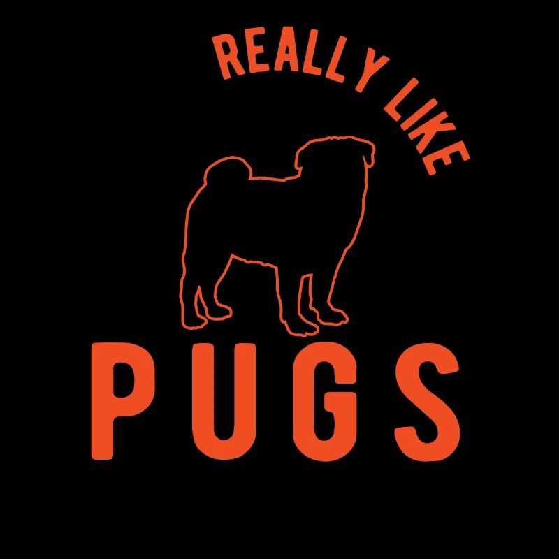 Ich mag einfach Mops Hund