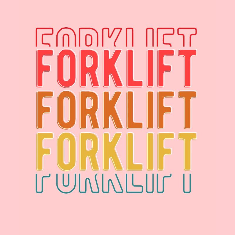 Forklift Driver Retro Forklifter Forklift Vintage