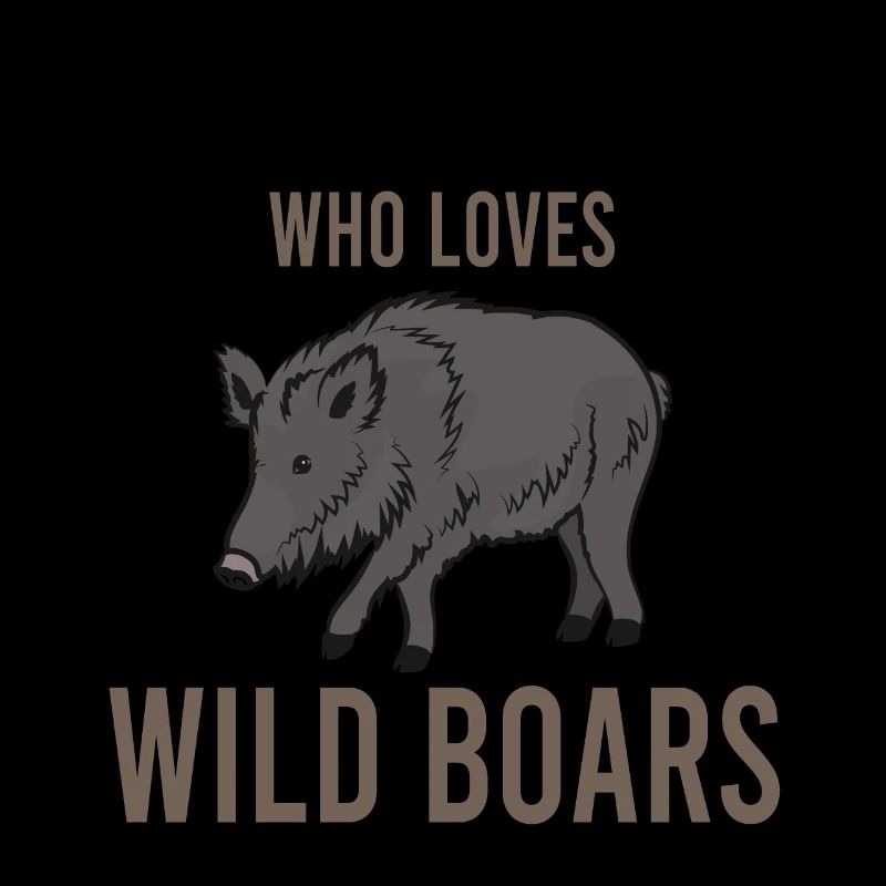 Einfache Wildschweinliebe Mädchen Geschenk
