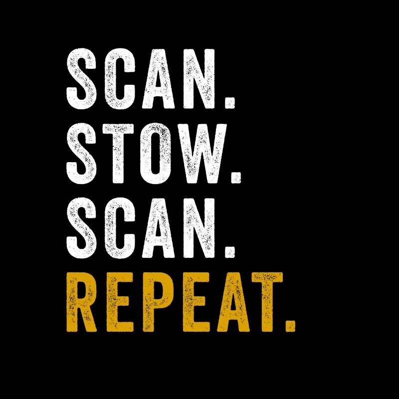 Scan Stow Scan Repeat Cool Flex Driver Humour Jeu de mots
