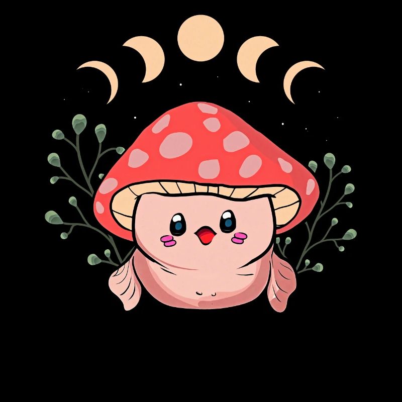 Chapeau champignon Kawaii Cottagecore Blobfish