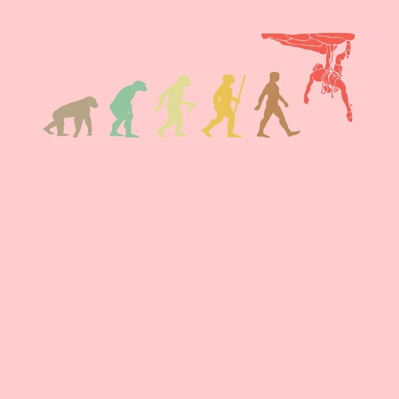 Climbing Retro Rock Climbing Evolution Climber