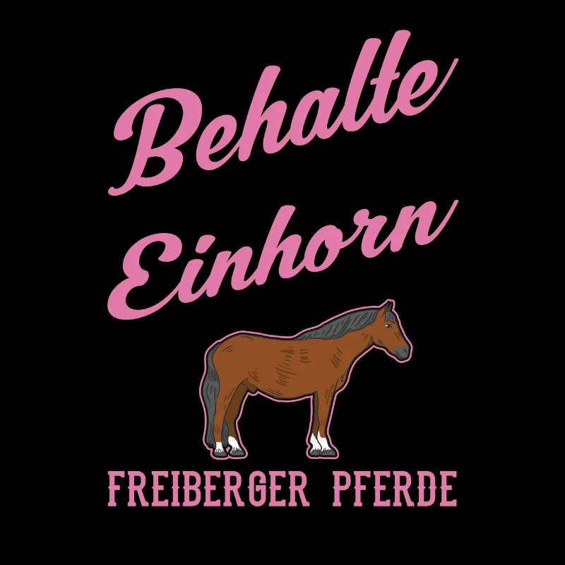Freiberger Pferd Einhorn