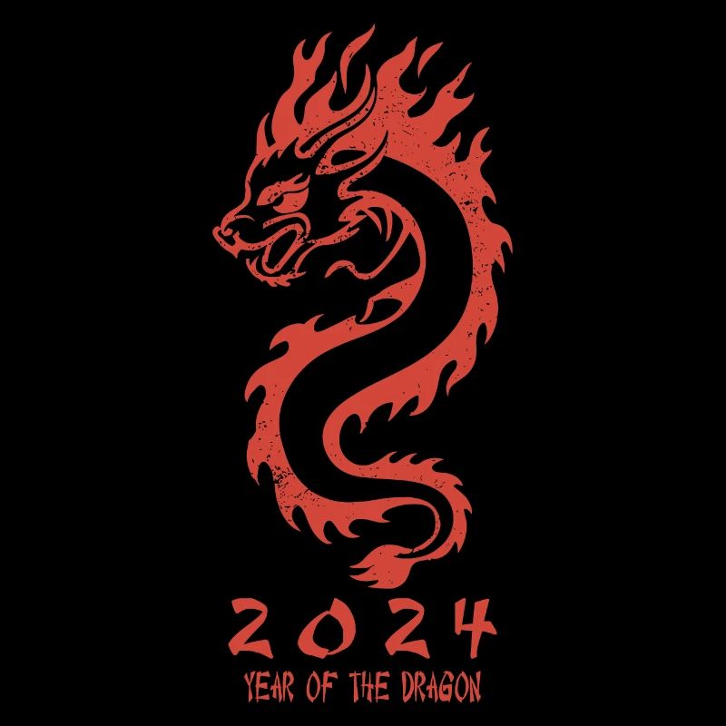 2024 Jahr des Drachen Silvester Geschenkidee