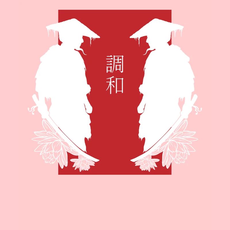 Samurai Duell Spiegelung Kampf Ästhetik