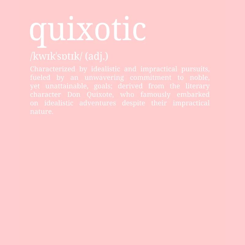 Quixotic - Wörterbuch Definition