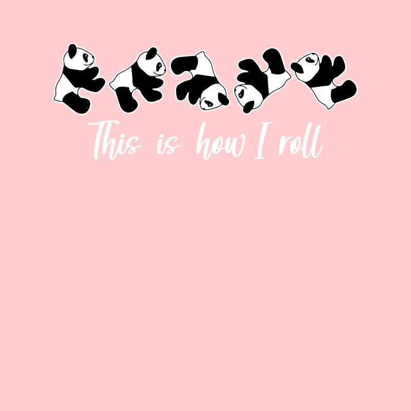 C'est comme ça que je roule un joli panda ours