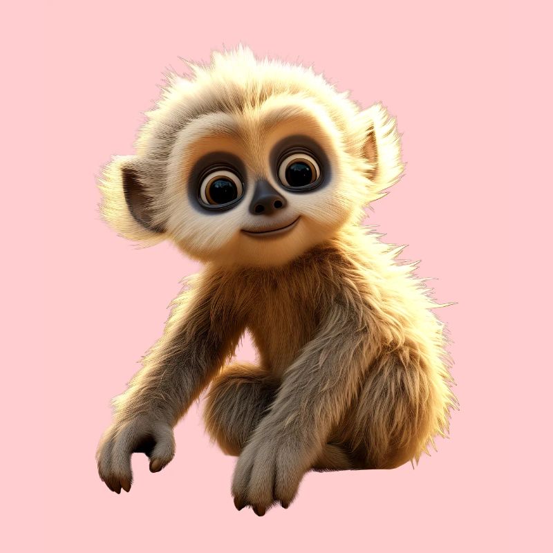 Gibbon Monkey Baby Monkey Little Gibbons Cute Monkey