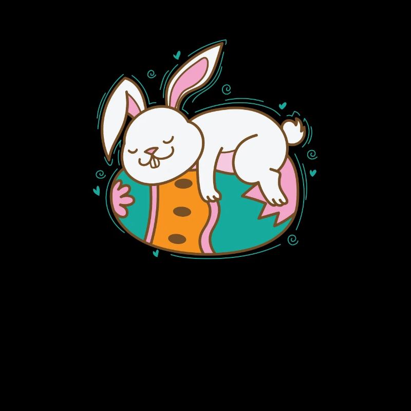 Easter Bunny on Easter Egg Spring
