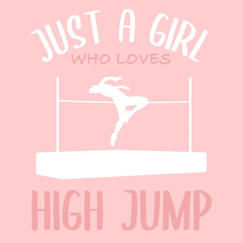 Fille Aime La Passion Du Saut En Hauteur