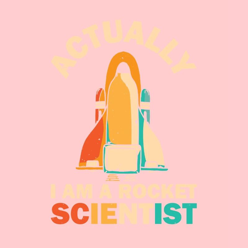 Retro Rocket Scientist Spaceman Space Shuttle