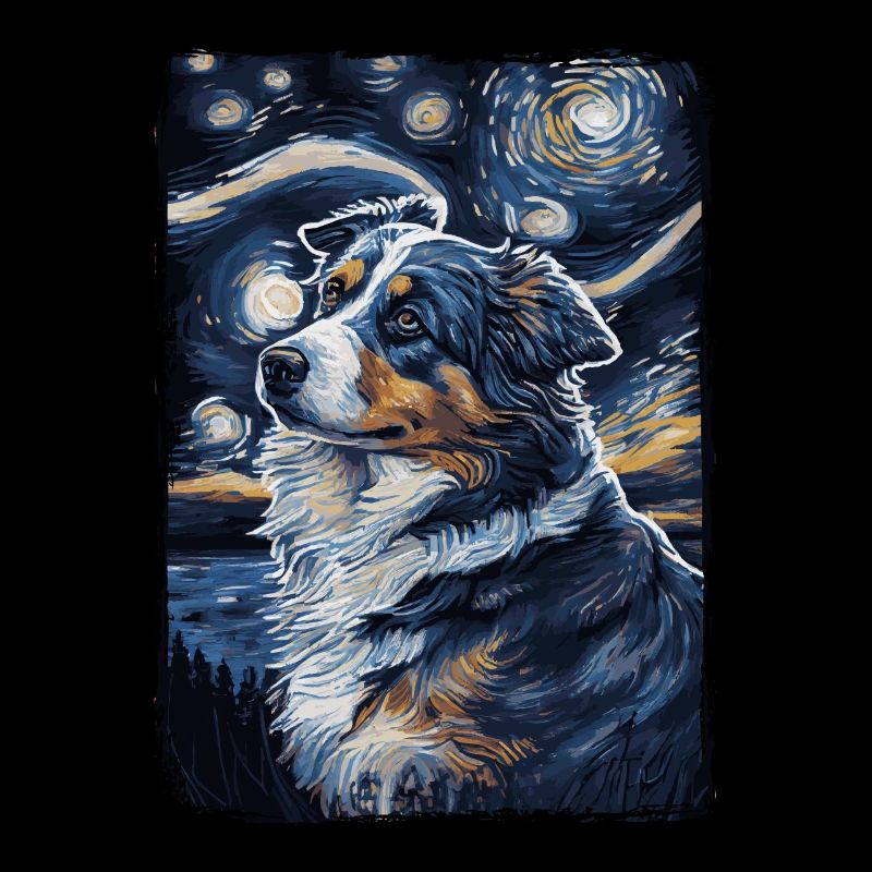 Australischer Hirte Starry Night