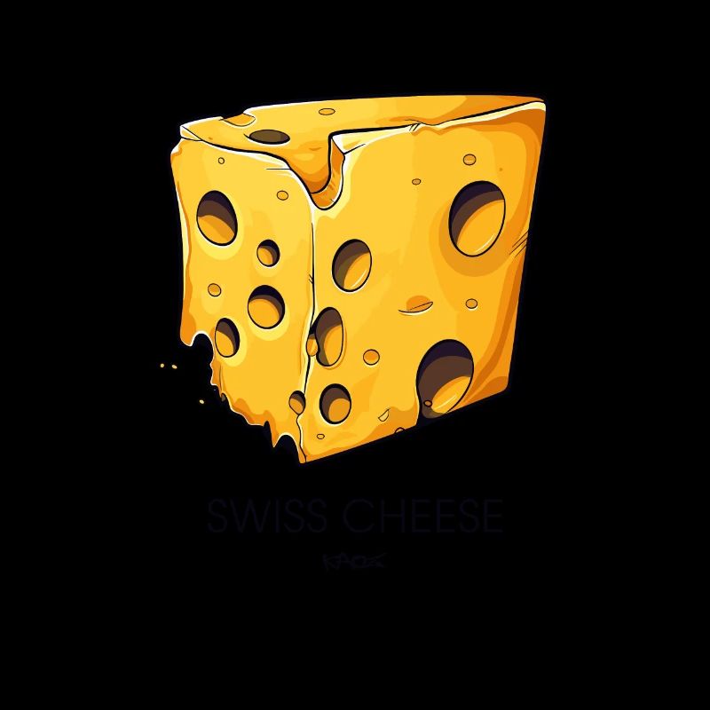 Morceau de fromage suisse