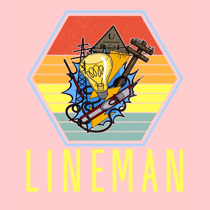 Lineman Elektriker Lichttechniker Lampe Beruf