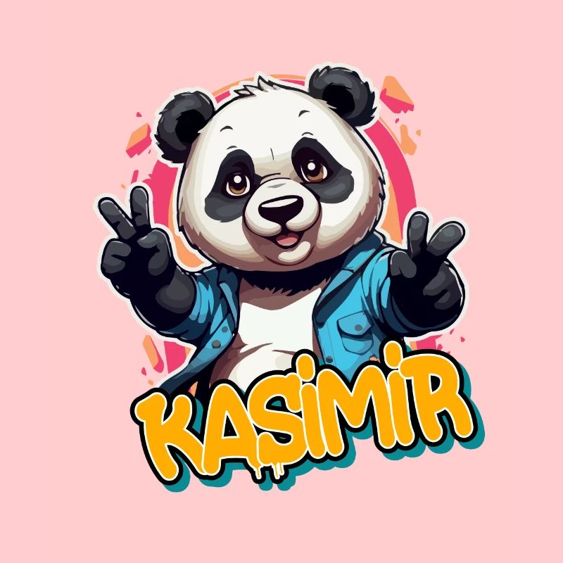 KASIMIR - Schöner Jungen Name mit coolem Panda