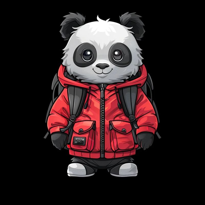 Panda Ours Écolier Panda Géant Japonais