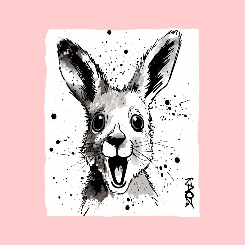 Tinte und Känguru