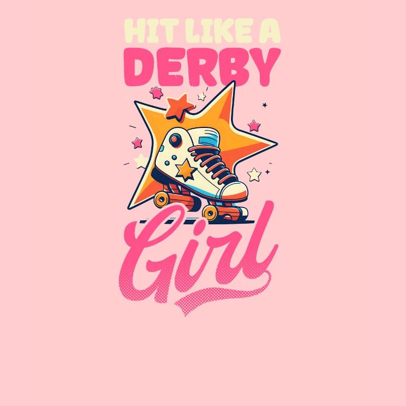 Roller Derby Hit wie ein Derby-Mädchen