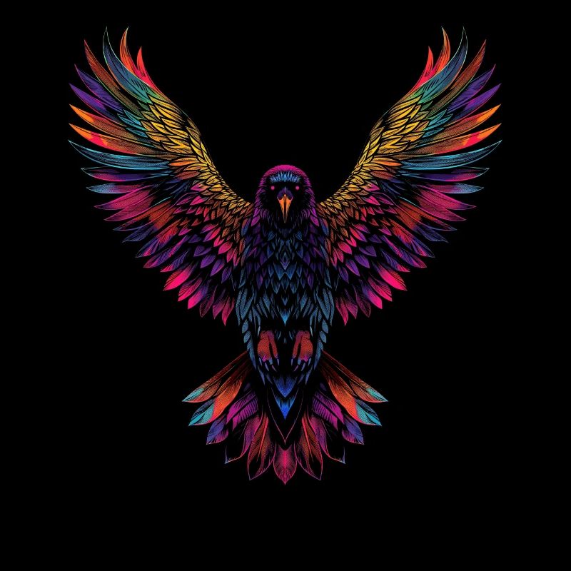 Krähe Rabe Vogel Pop Art