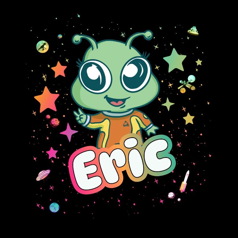 ERIC - Schöner Junge Name mit süßem Alien
