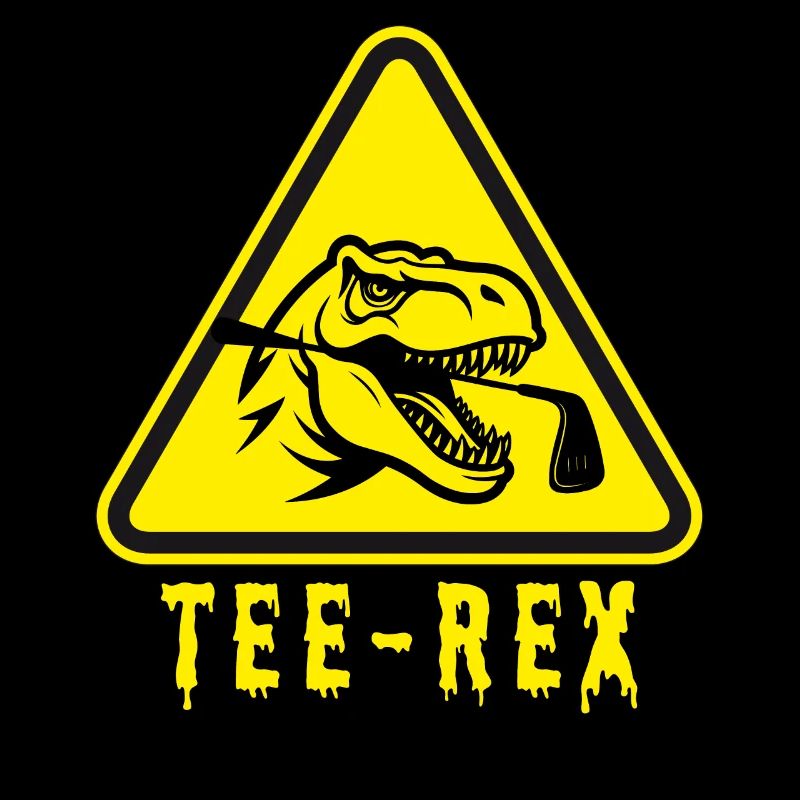 Tee-Rex! and golfer!