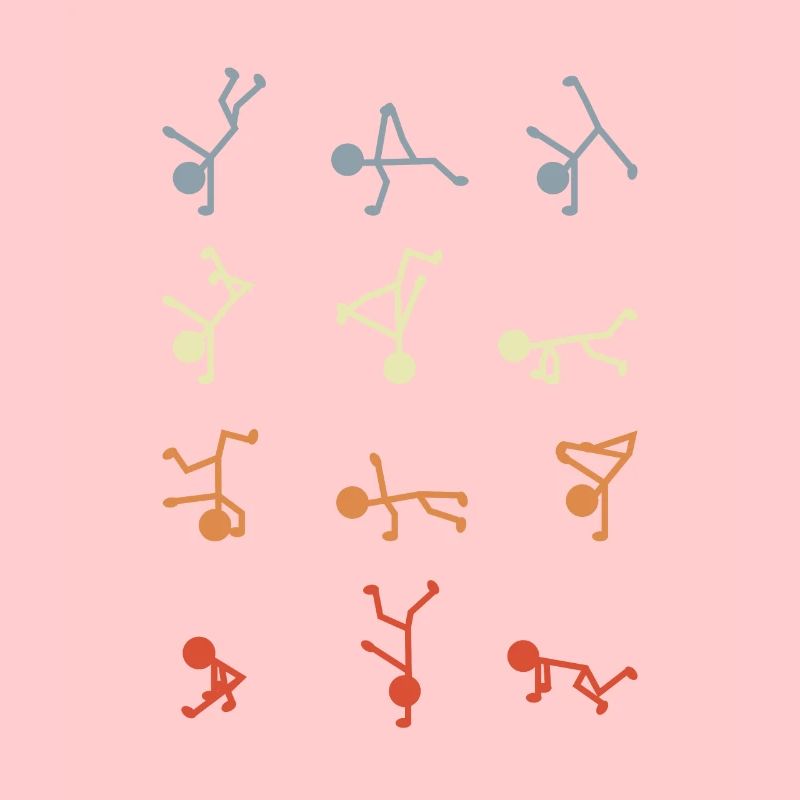 Figurines bâton breakdancer